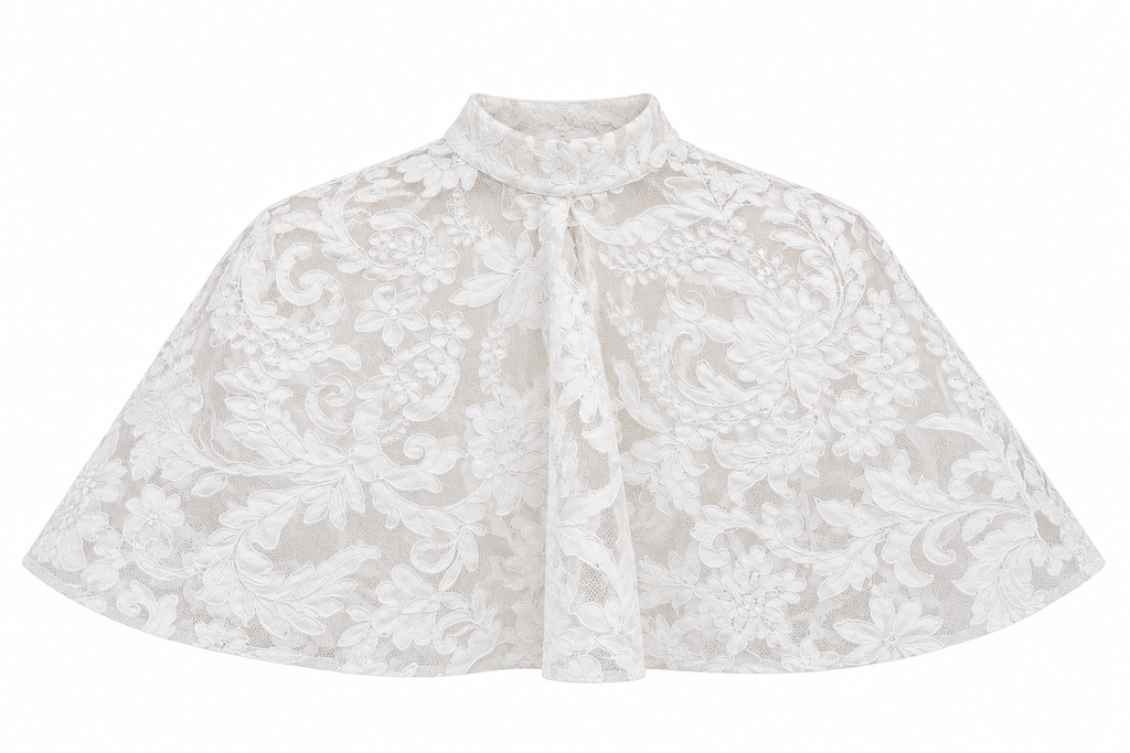 White Lace Bridal Cape