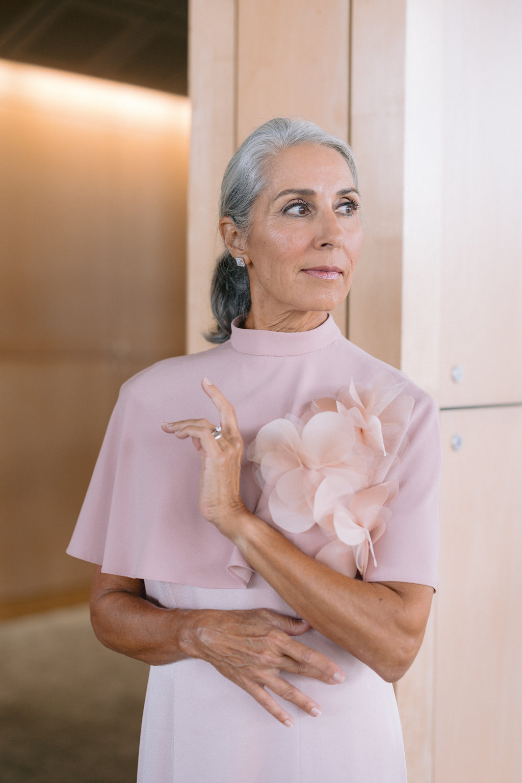 Hydrangea Column Gown