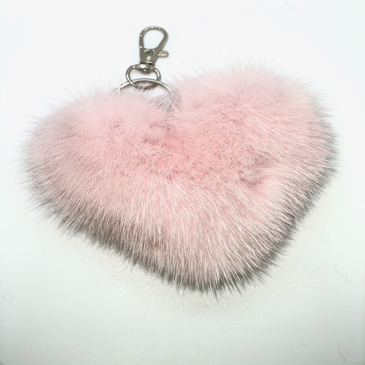 Mink Heart Keychain